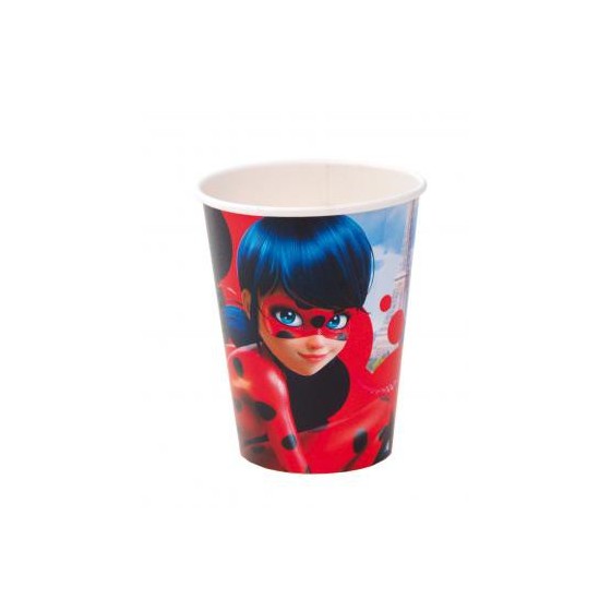 8 VASOS LADY BUG