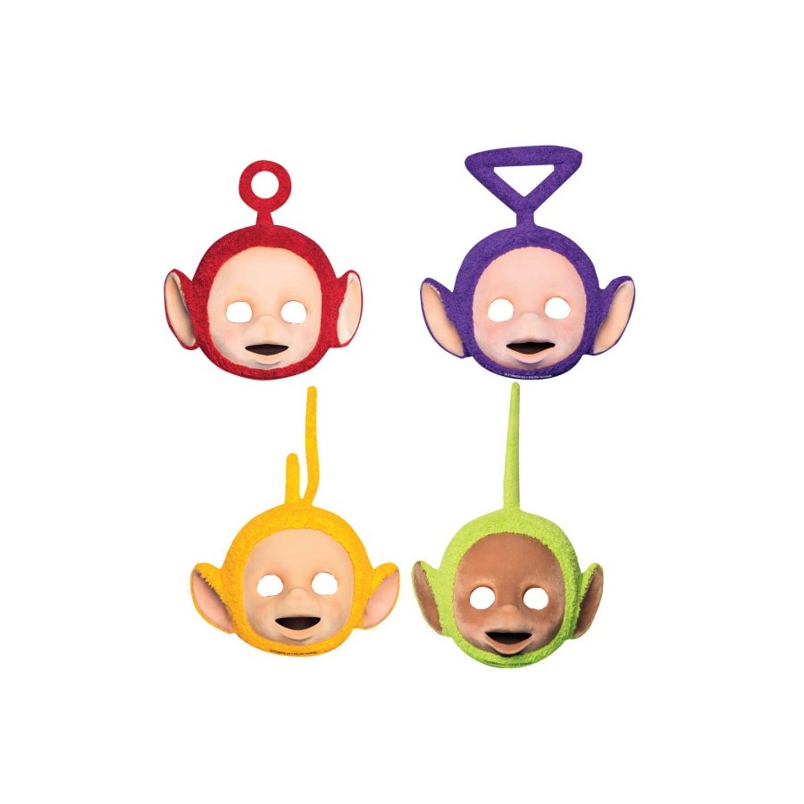 4 MASCARAS TELETUBBIES 4 MASCARAS TELETUBBIES