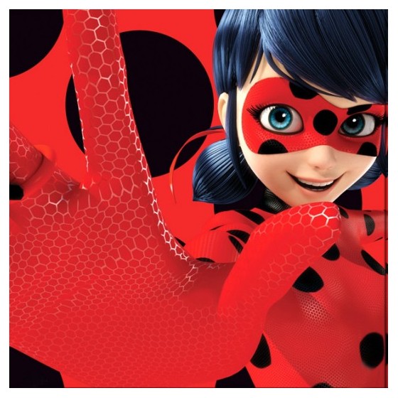 20 SERVILLETAS LADYBUG 33X33