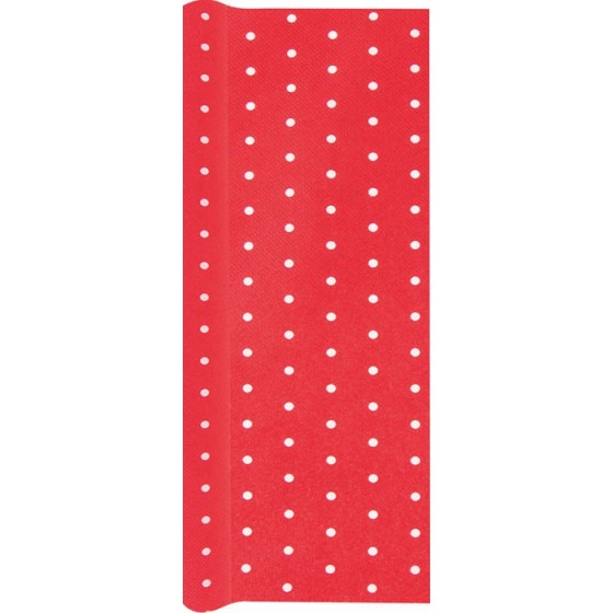 CAMINO MESA MINI DOTS ROJO