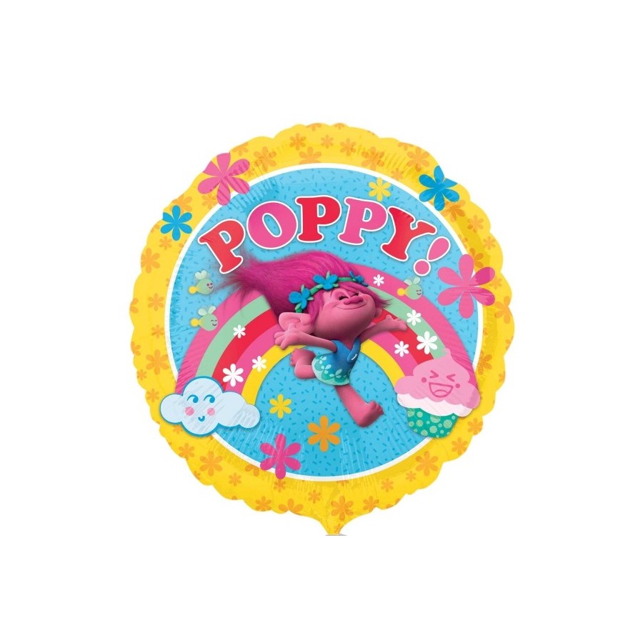 GLOBO FOIL TROLLS POPPY