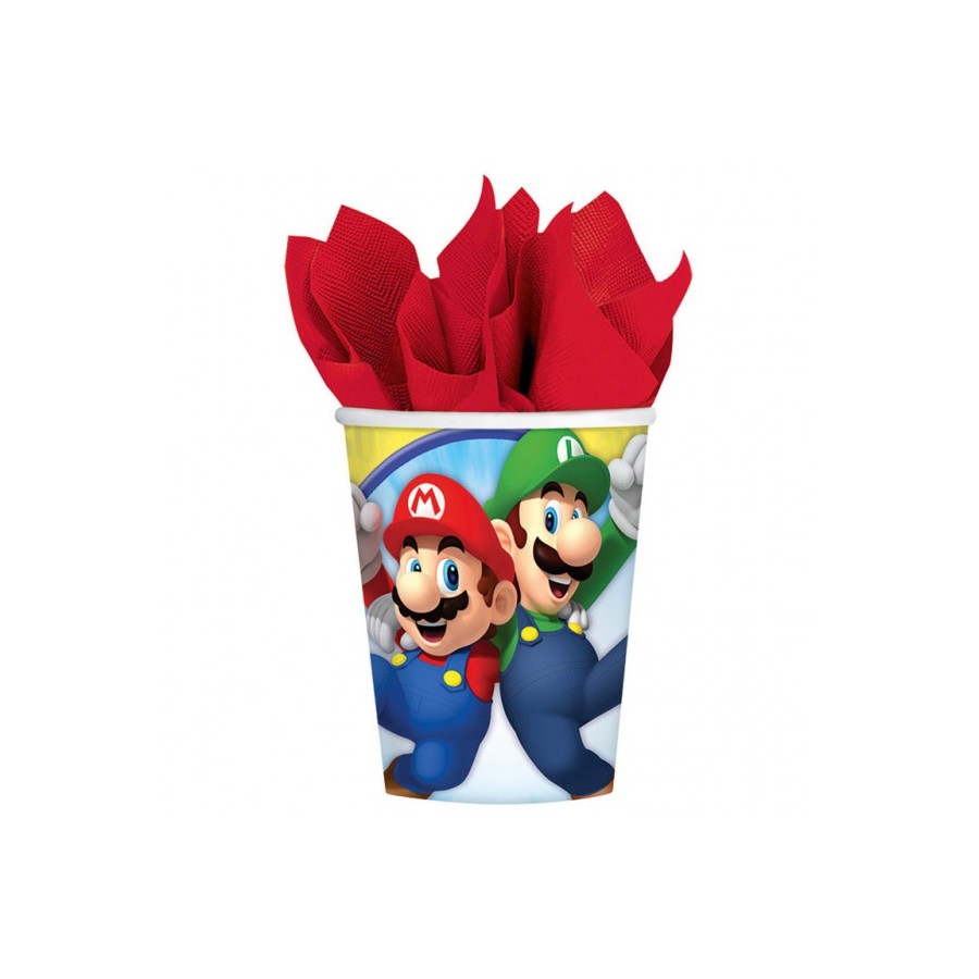 8 VASOS SUPER MARIO