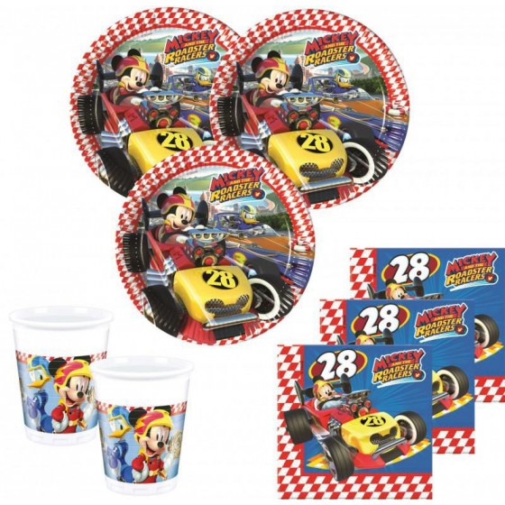 8 VASOS MICKEY RACING