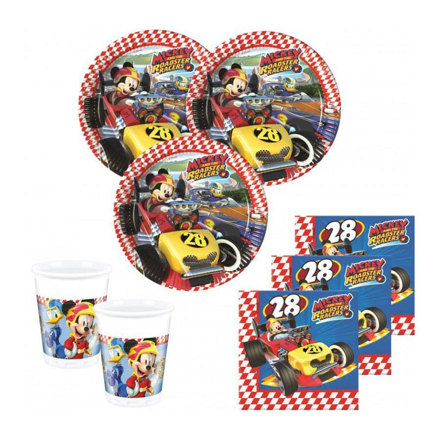 8 VASOS MICKEY RACING