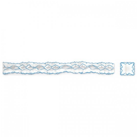 GUIRNALDA BICOLOR BLANCO Y AZUL 4 M
