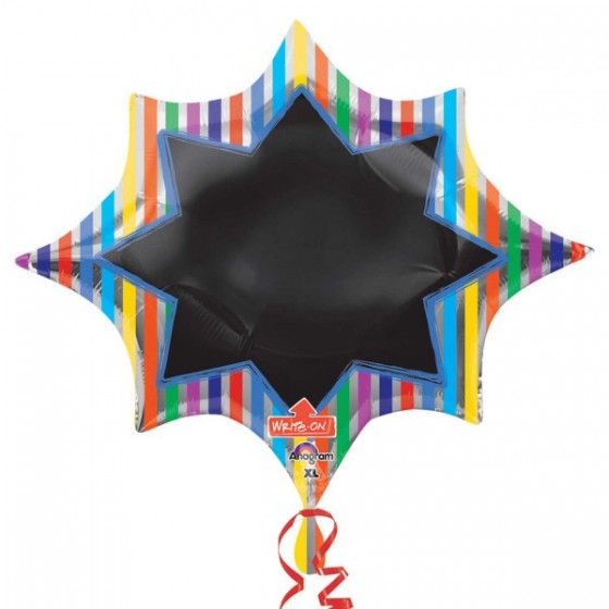 GLOBO FOIL ESTRELLA PIZARRA 71 CM