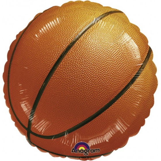 GLOBO FOIL PELOTA DE BALONCESTO 43 CM