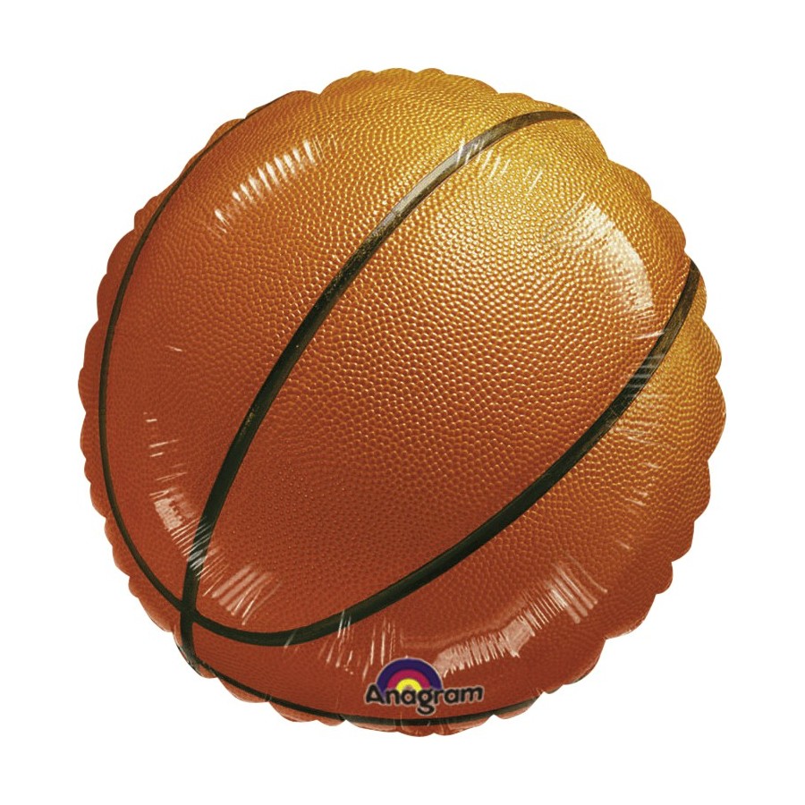 GLOBO FOIL PELOTA DE BALONCESTO 43 CM