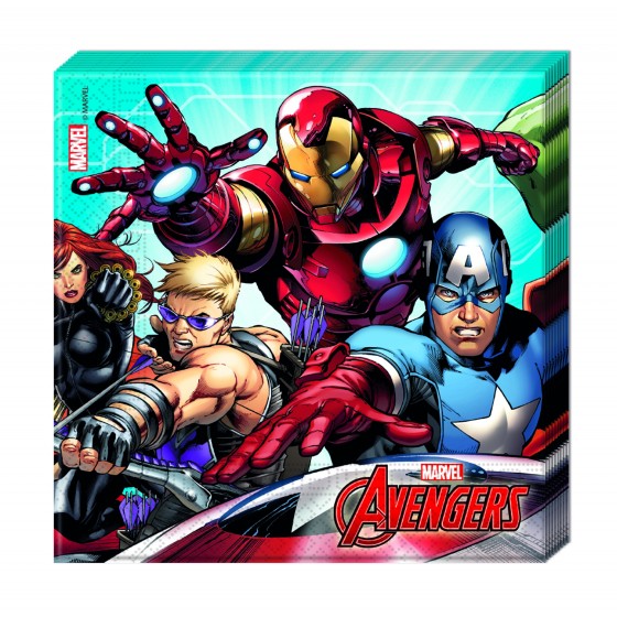 20 SERVILLETAS AVENGERS MIGHTY 33X33