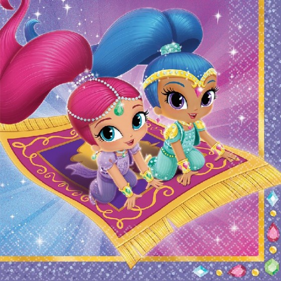 16 SERVILLETAS SHIMMER & SHINE