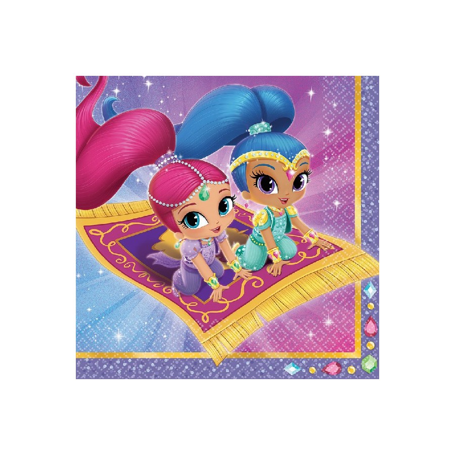 16 SERVILLETAS SHIMMER & SHINE