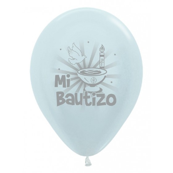 10 GLOBOS MI BAUTIZO
