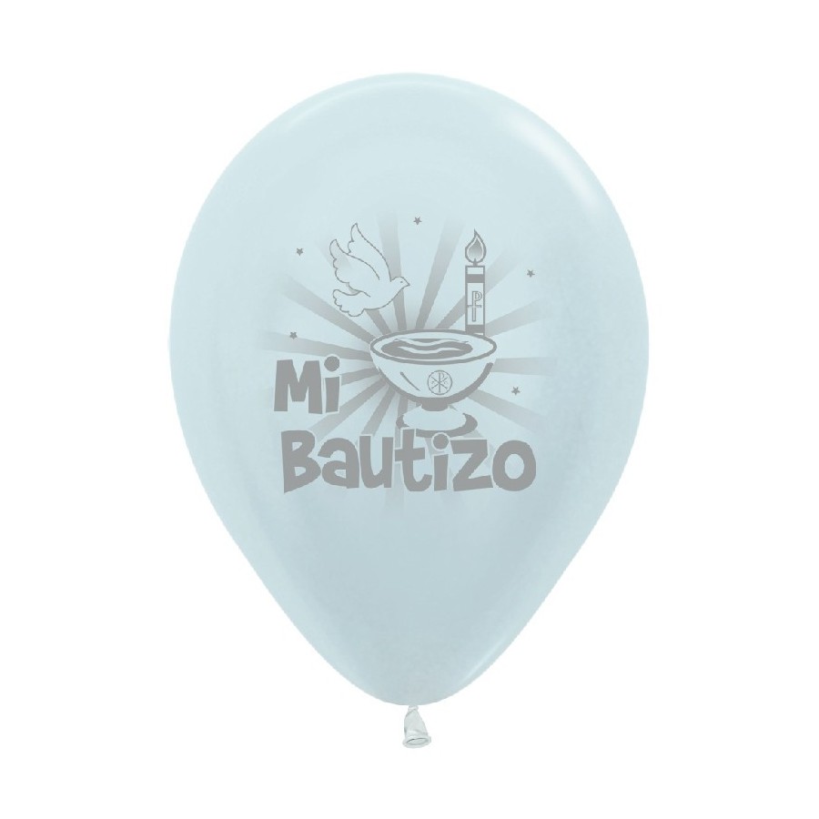 10 GLOBOS MI BAUTIZO