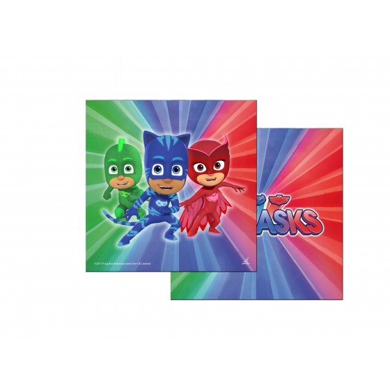 20 SERVILLETAS PJMASKS 33X33