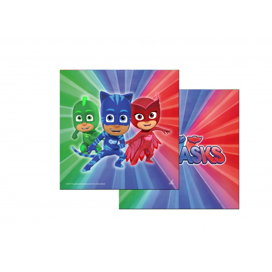 20 SERVILLETAS PJMASKS 33X33