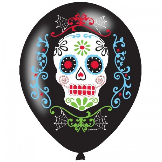 6 GLOBOS DIA DE LA MUERTE