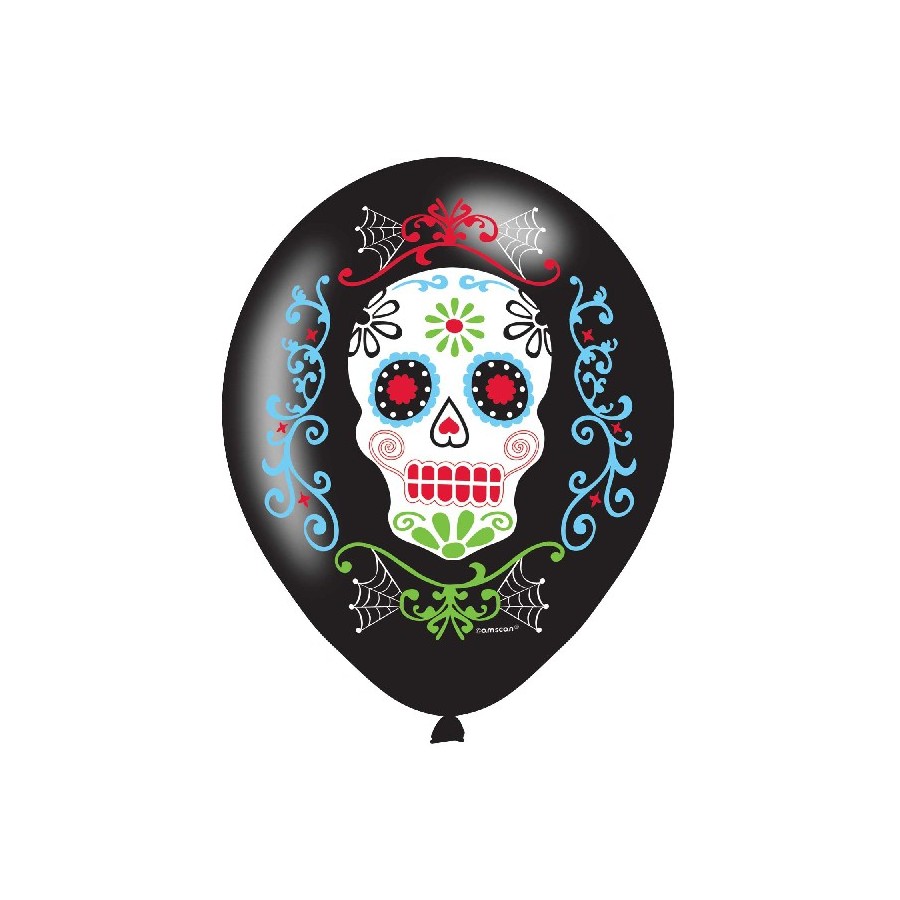 6 GLOBOS DIA DE LA MUERTE