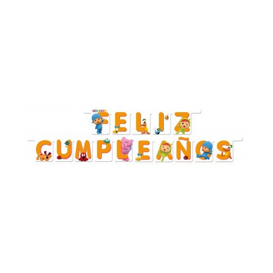 GUIRNALDA FELIZ CUMPLEAÑOS POCOYO Y NINA