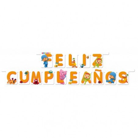 GUIRNALDA FELIZ CUMPLEAÑOS POCOYO Y NINA