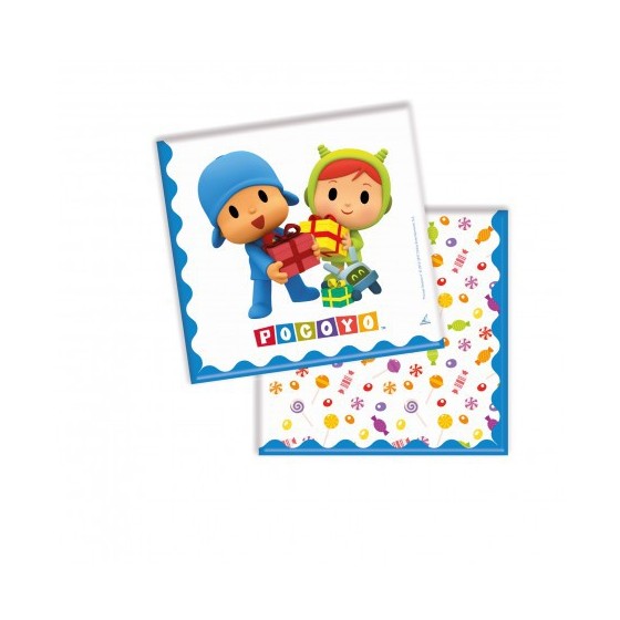 20 SERVILLETAS POCOYO Y NINA