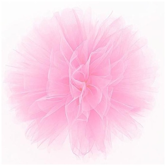 POMPOM TULL ROSA 25 CM