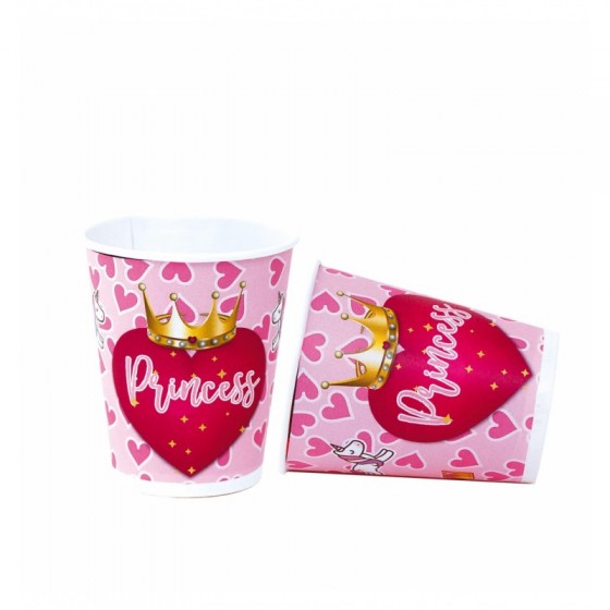 8 VASOS PRINCESS