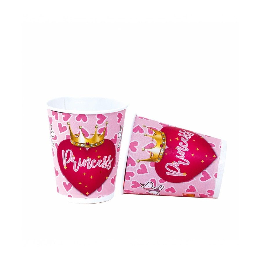 8 VASOS PRINCESS