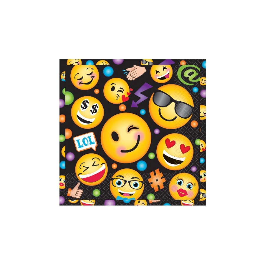 16 SERVILLETAS EMOTICONOS