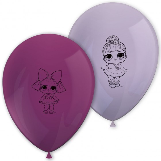 8 GLOBOS LATEX L.O.L