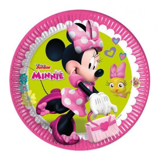 8 PLATOS 23 CM MINNIE MOUSE