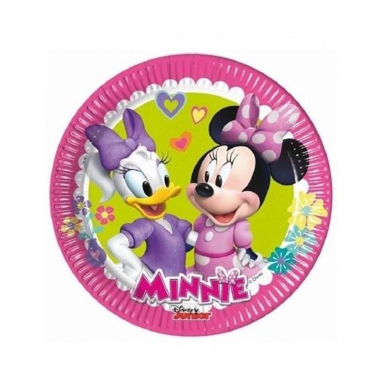 8 PLATOS 20 CM MINNIE MOUSE