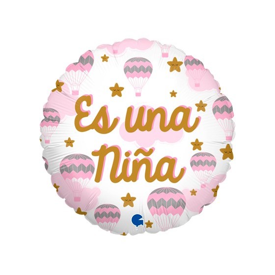 GLOBO FOIL ES UNA NIÑA 46 CM