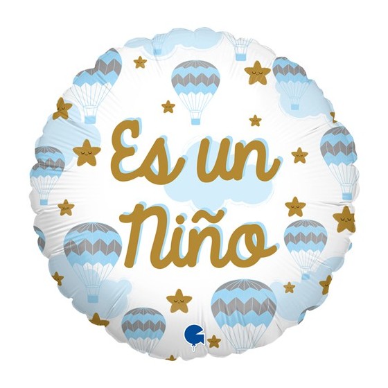 GLOBO FOIL ES UN NIÑO 46 CM