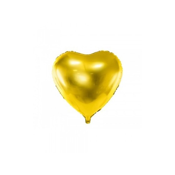 GLOBO FOIL CORAZON DORADO 45 CM