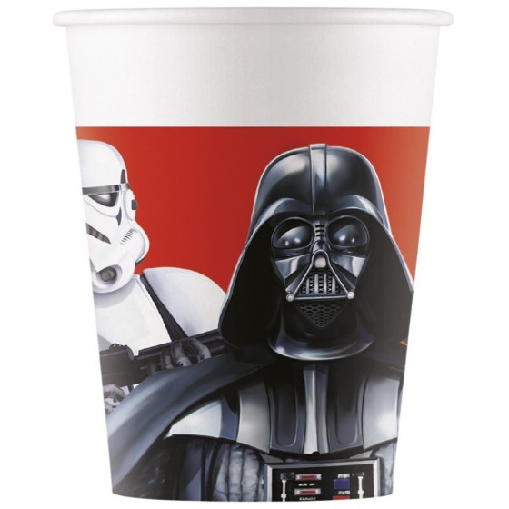 8 VASOS PAPEL STAR WARS 200ML FINAL BATTLE FCS