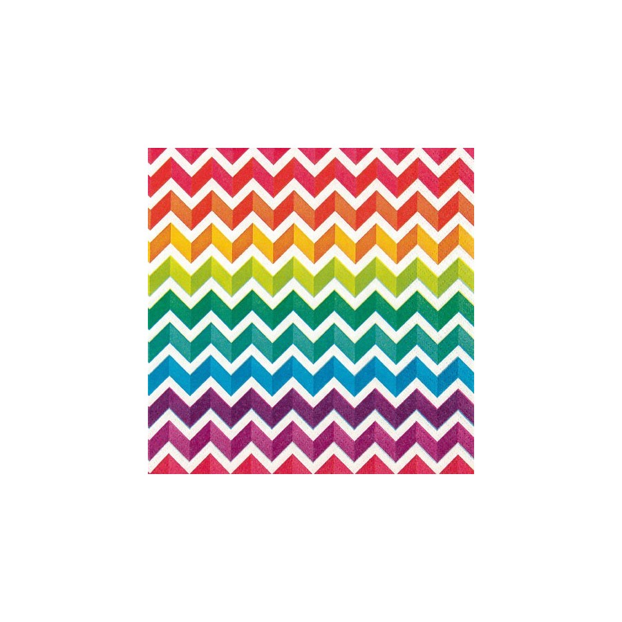 SERVILLETAS RAINBOW CHEVRON