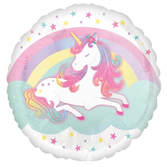 GLOBO FOIL UNICORNIO ENCANTADO 18/45 CM