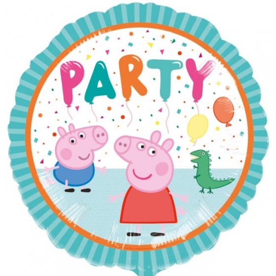 GLOBO FOIL PEPPA PIG PARTY 43 CM