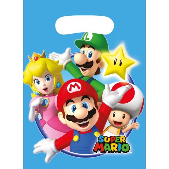 8 BOLSAS CHUCHES SUPER MARIO