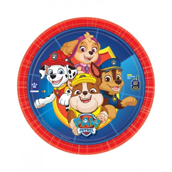 8 PLATOS PATRULLA CANINA NEW 23CM