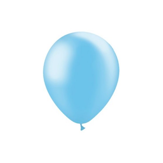 50 GLOBOS METAL CELESTE R12 90CM