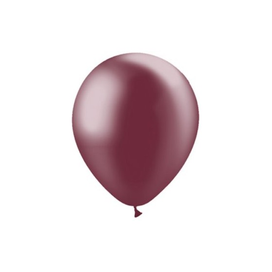 50 GLOBOS METAL BURDEOS R12 90 CM