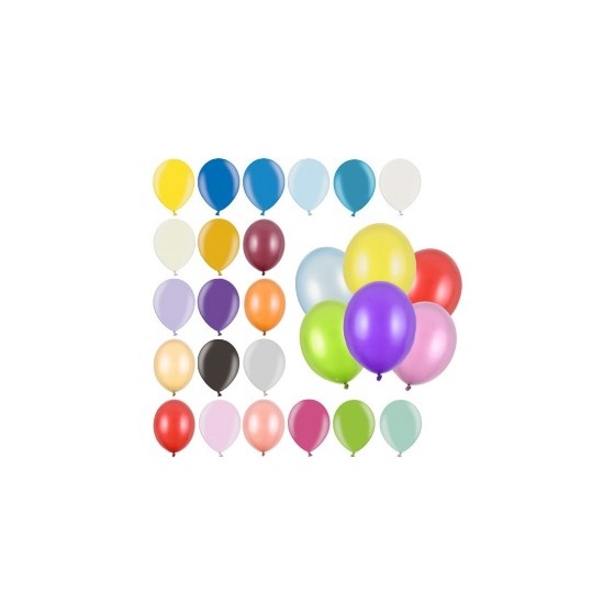 50 GLOBOS METAL COLORES 90 CM