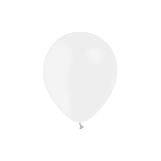 50 GLOBOS METAL BLANCO  R12 90 CM