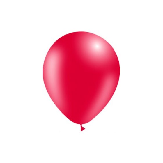 100 GLOBOS METAL ROJO R5 40 CM