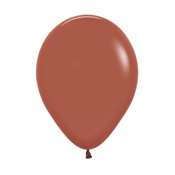 50 GLOBOS LATEX FASHION TERRACOTA R12