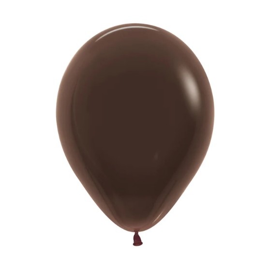 50 GLOBOS LATEX CHOCOLATE R12