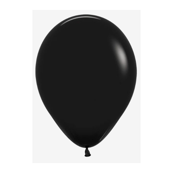 50 GLOBOS LATEX METAL NEGRO...