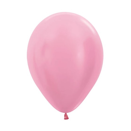 50 GLOBOS LATEX SATIN ROSADO R 12