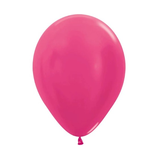 50 GLOBOS LATEX SATIN FUCSIA R 12